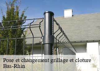 Pose et changement grillage et cloture Bas-Rhin 