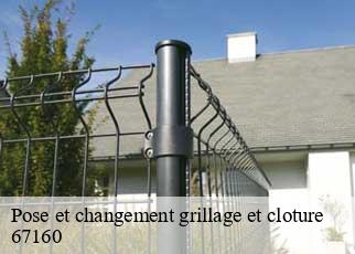 Pose et changement grillage et cloture 67160