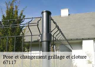 Pose et changement grillage et cloture  67117