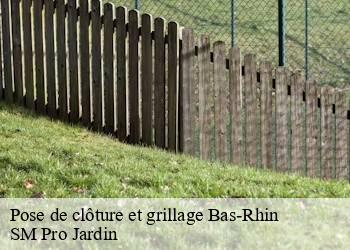 Pose de clôture et grillage 67 Bas-Rhin SM Pro Jardin