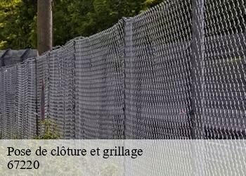 Pose de clôture et grillage 67220