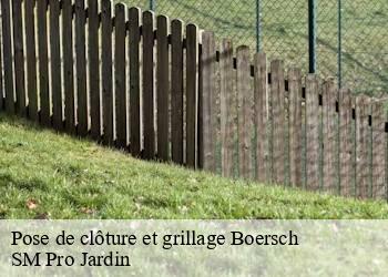 Pose de clôture et grillage boersch-67530 SM Pro Jardin