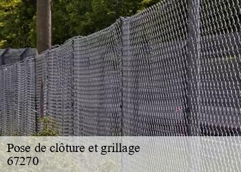 Pose de clôture et grillage 67270
