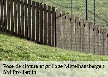 Pose de clôture et grillage mittelhausbergen-67206 SM Pro Jardin