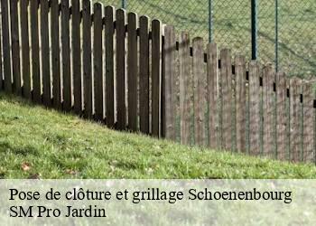 Pose de clôture et grillage  schoenenbourg-67250 SM Pro Jardin